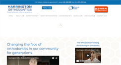 Desktop Screenshot of harringtonorthodontics.com